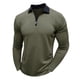thumbnail image 1 of pstuiky camisa de manga larga para hombre, Camiseta de manga larga con cuello alto y cremallera para hombre, blusa lisa con cuello vuelto y manga larga tops de invierno para hombre m, 1 of 5