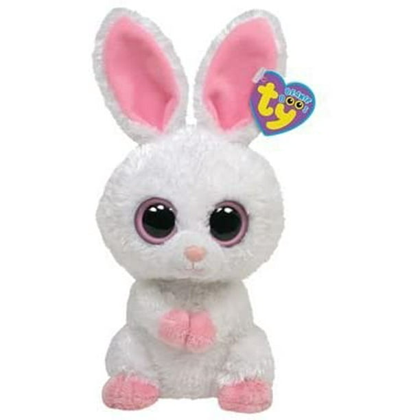 TY Beanie Boos -Carrots the White Bunny (Glitter Eyes) Small 6