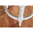 thumbnail image 4 of New Ridge Home Goods Chapman 26" Backless Counter Height Swivel Stool in White, 4 of 6