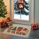 thumbnail image 1 of Felpudo navideño de terciopelo con diseño de árbol de Navidad | Alfombra de entrada de poliéster antideslizante con diseño de taza de café y caja de regalo | Felpudo de bienvenida para interiores y, 1 of 6