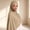 A1_Beige, variant on Instant One Piece Hijab for Women Breathable Muslim Head Scarf Soft Stretchy Prayer Hijab Lightweight Full Coverage Hijab Scarf Casual Hijab Shawl Wrap Undercap Head Wraps Brownone Size
