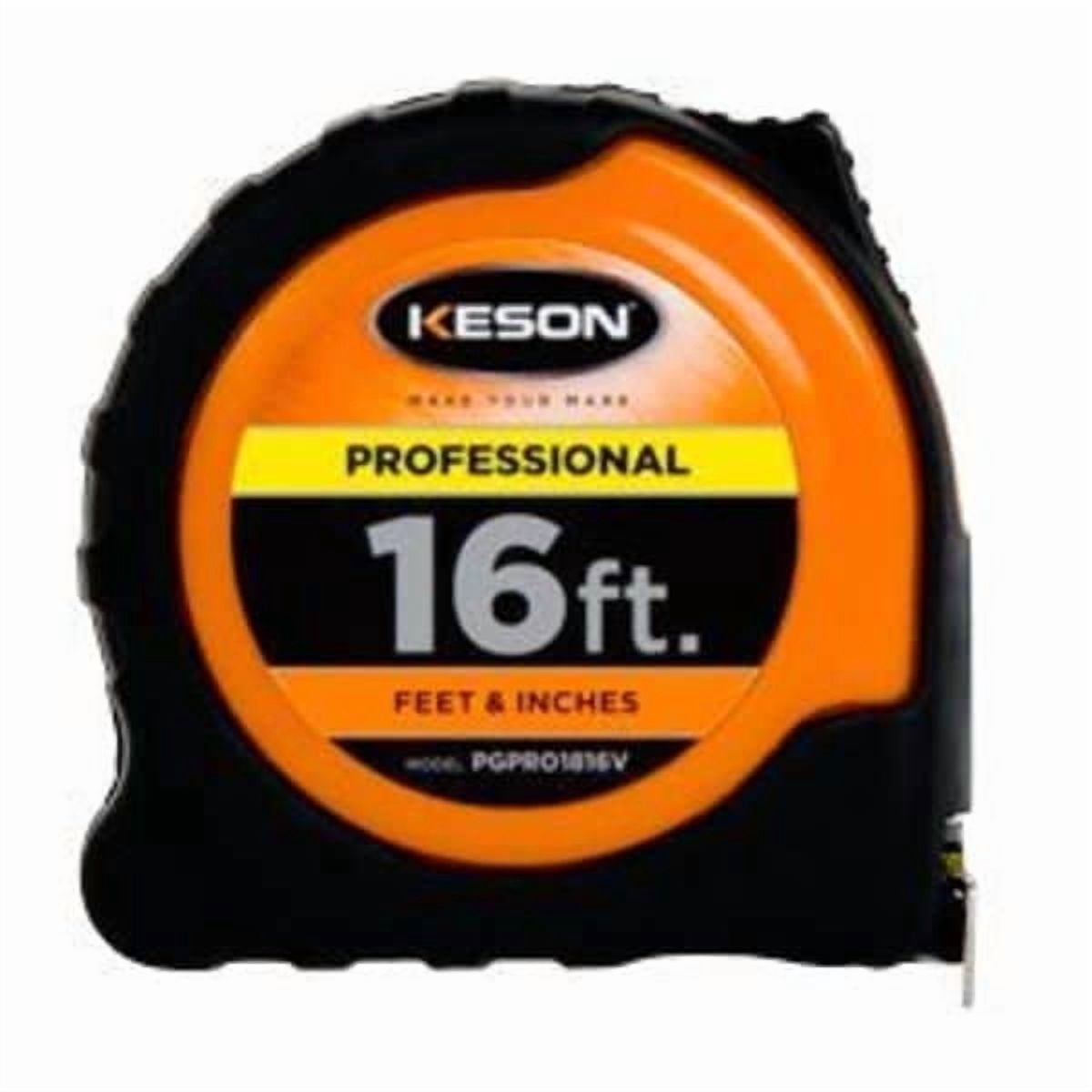 Keson 16 ft Tape Measure, 1 in Blade PGPRO1816V
