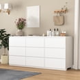 thumbnail image 6 of Nmkwnr 9 Drawer Dresser Modern Wood Storage Cabinet for Living Room, Hallway, Entryway, White, 6 of 9