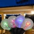 thumbnail image 2 of 10-Count Multi Colored G40 Globe Patio Lights, 7 ft Black Wire, 2 of 3