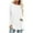 White, variant on Utoimkio Tunic Tops for Women Plus Size Long Sleeve Solid Color Shirts Crewneck Pullover Tee Blouses for Women