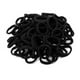 thumbnail image 2 of 100 piezas de bandas elásticas para el pelo, bandas elásticas negras sin costuras, anillos de toalla para el pelo, 2 of 8