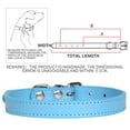thumbnail image 3 of Faux Leather Collar Metal Buckle Pet Collar Adjustable Pet Collar for Small Dogs, 3 of 10