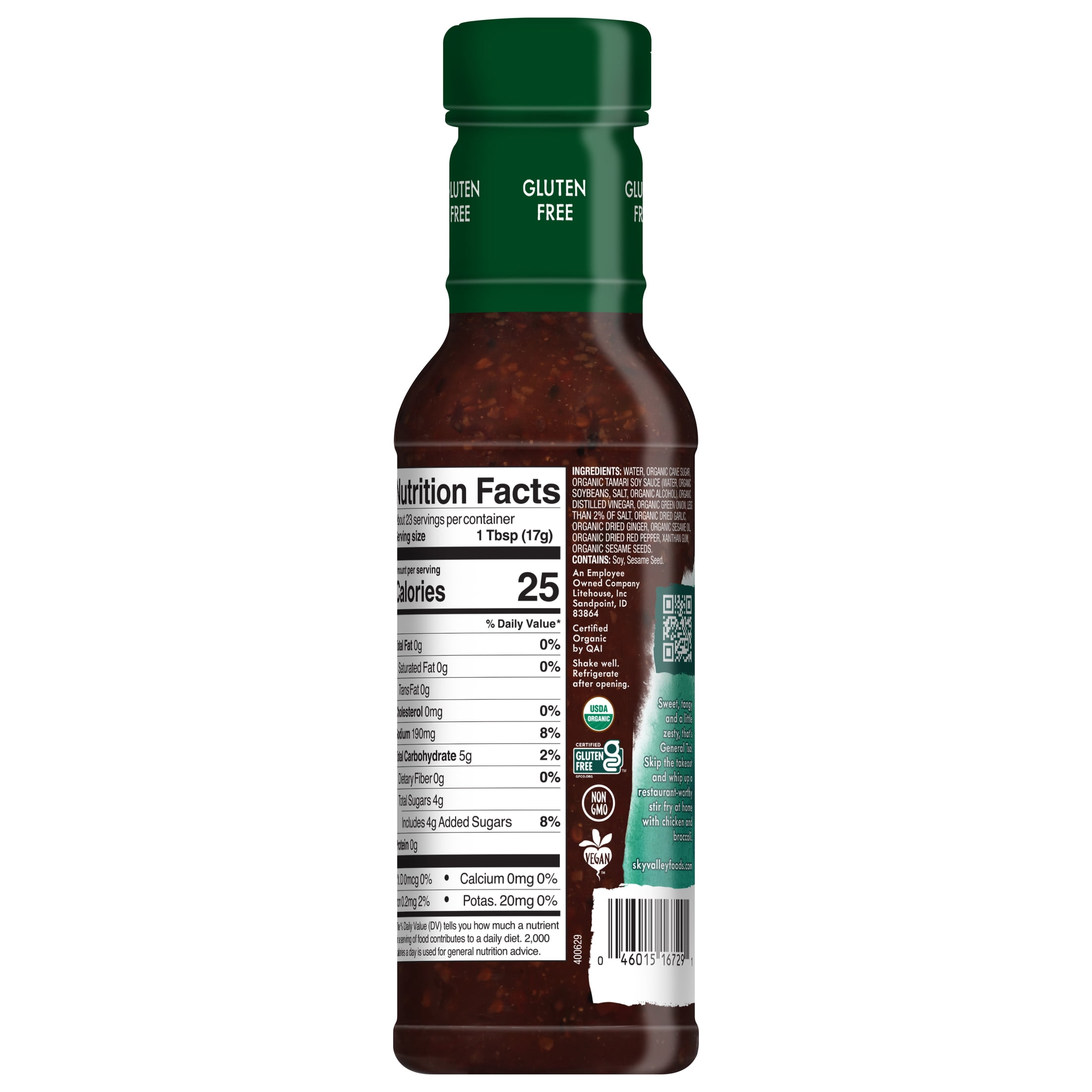 (2 pack) Sky Valley Organic Medium General Tso Sauce 14 oz