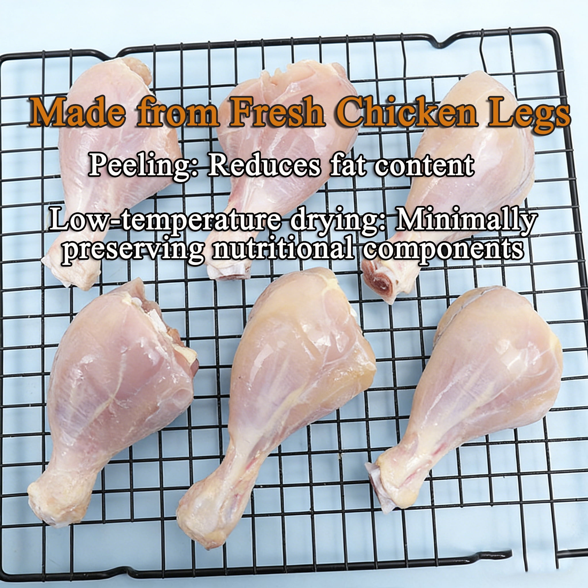 All Natural Dried Chicken Leg Dog Treats for Small, Medium, & Large Dog - No Artificial Flavors, Healthy, High Protein Make the Perfect Positive-Reward Training Treats for Dogs.8pc