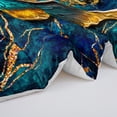 thumbnail image 7 of 3pcs Luxurious Butterfly Comforter Set, Turquoise Butterfly Bedding Set for Bedroom or Guest Room Decor, All Seasons Quilt Machine Washable Duvet with 2 Pillowcases, 7 of 7