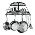 thumbnail image 1 of Range Kleen CW6002 Black Enameled Double Shelf Wall Mounted Pot Rack, 1 of 6