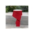 thumbnail image 3 of 2.5" Fine Glitter On Royal Ribbon: Red (10 Yards), 3 of 3