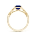 thumbnail image 2 of ANGARA Lab Grown 2.45 Ct Blue Sapphire Celtic Knot Engagement Ring for Women in 14K Yellow Gold (Size-9x7mm) | September Birthstone, Anniversary, Jewelry Gift for Women | Lab-Grown Blue Sapphire Ring, 2 of 8