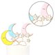 thumbnail image 3 of 3 Sets Baking Cake Topper Cake Picks Moon Star Cloud Shape for Wedding Party Birthday (Blue, Yellow and Pink for Each 1 Set), 3 of 3