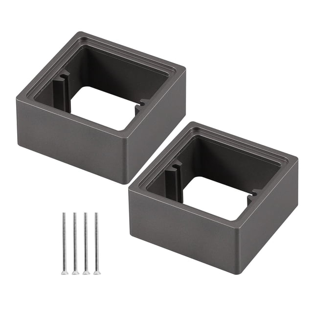 2x espaciadores de una sola soltera espaciadores de pared Switche Switche Caja de cable de accesorios Almohadilla para la escuela de cocina dormitorio gris