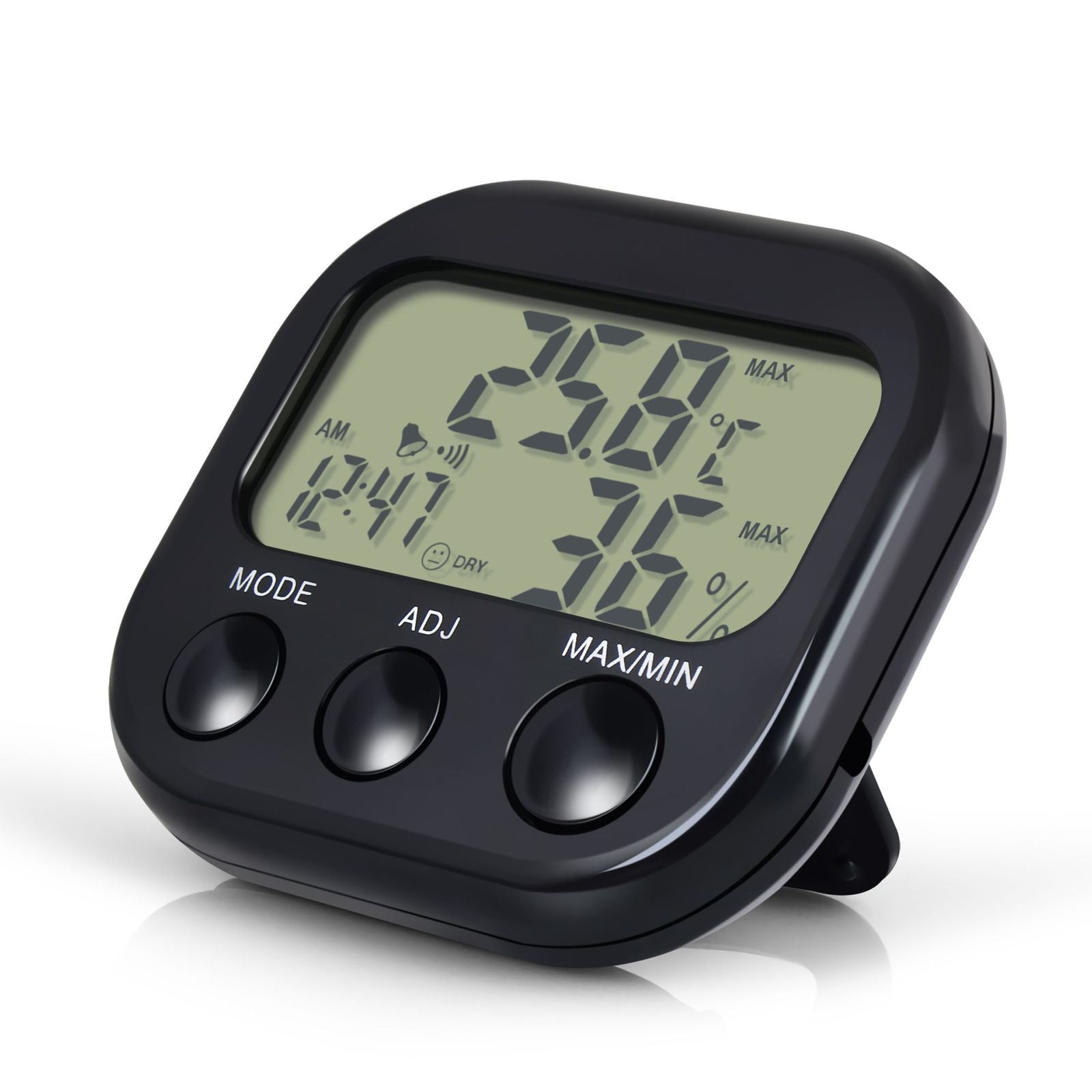 LCD Digital Temperature Humidity Meter Thermometer Hygrometer Indoor Black