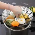 thumbnail image 1 of Stainless Steel Momo Steamer Basket - Silver, 30cm | Expandable & Adjustable - Steamer Cooking Tool For Vegetables | Multi Size, Fits Various Pots & Pans - Foldable Basket, 1 of 3