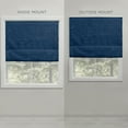 thumbnail image 3 of Exclusive Home Acadia 100% Blackout Roman Shade, 31"x64", Chambray Blue, 3 of 13