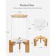 thumbnail image 2 of Dispensador de arroz HBlife de vidrio de 8 litros con soporte de madera y taza medidora, 2 of 8