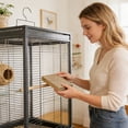 thumbnail image 5 of Parrot Cardboard Perch Platform Durable Bird Stand - Foraging Chewing Toy for Parakeets Cockatiels Budgies, Easy to Clean Bird Cage Accessory, Suitable for Small to Medium Parrots, 5 of 5