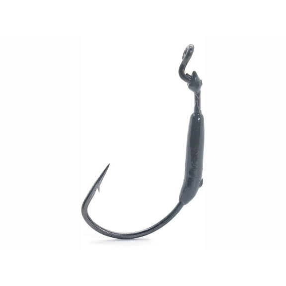 Mustad KVD Grip-Pin Weighted Worm Hook #4/0 Black Nickel 3PK