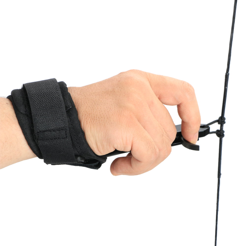 Bow Release Archery Release Aid w/ Adjustable Wrist Strap for Compound Bow O7A4 