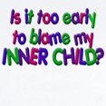 thumbnail image 2 of CafePress - Too Early To Blame My Inner C Infant Bodysuit - Baby Light Bodysuit, Size Newborn - 24 Months, 2 of 4