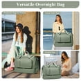 thumbnail image 7 of SYCNB Large Weekend Bag for Women, Best Weekender Travel Bag with Shoes Compartment, Duffel Tote Bag for Gym Travel Hospital, Carry-On Overnight Bag, Olive Green, 7 of 7