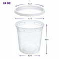 thumbnail image 2 of Contenedores de almacenamiento de alimentos Pantry Value de 24 x 24 oz con tapas, 2 of 5
