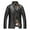 Black, variant on Maoxin Mens Jacket Men's Fashion Vintage Motorcycle Solid Color Zipper Pocket Leather Long Sleeved Hooded Jacketss for men Black S