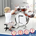 thumbnail image 3 of Kid Drum Set for Toddlers, Jazz Drum Set for Kids Age 3-5 with 5 Drums & Stool Musical Instruments Toy, Christmas / Birthday Gift for 3 4 5 Year Old Boys Girls, 3 of 6
