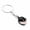 Black, variant on Motorcycle Helmet Key Chain, Metal Keyring Pendant for Biker Gift, Mini Key Ring for Birthday and Holiday Present