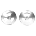 thumbnail image 1 of 1 par de Base de Adaptador de Eje óptico NAB Hub de 1/4 Pulgadas Adaptador de Base de Abridor de Cinta de Carrete a Carrete Pulido de Aluminio para Studer ReVox para DENON, 1 of 8
