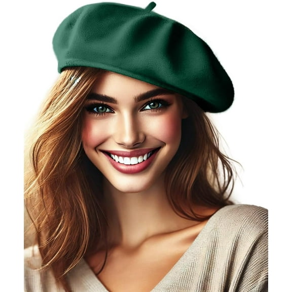 Women's Wool French Beret – Stylish, Chic & Cozy Parisian Unisex Hat for All Seasons