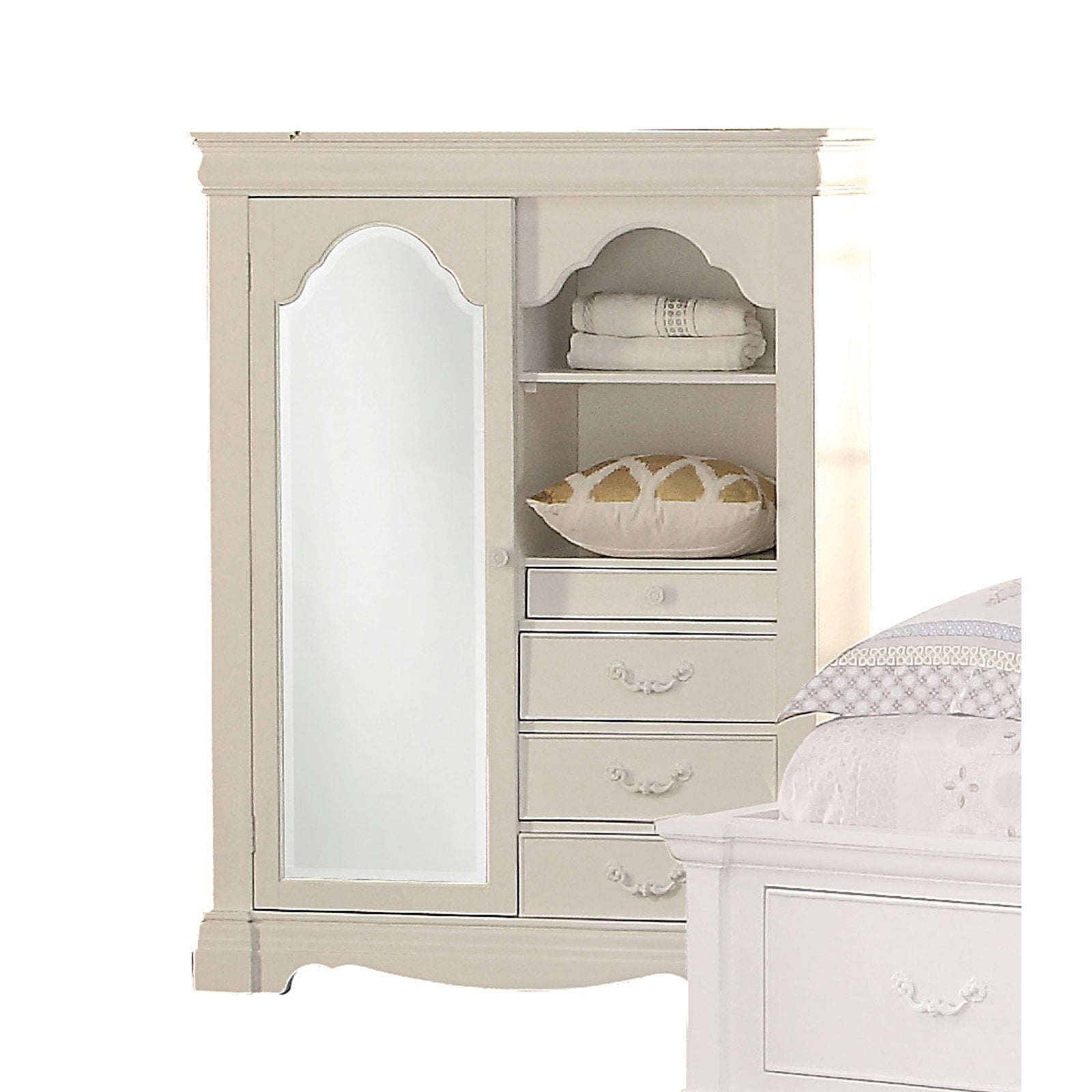 Acme Estrella Armoire, White