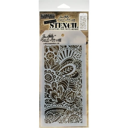 UPC: 0787790630616 | Tim Holtz Layered Stencil 4.125 X8.5 -Doodle Art 1 -Layered