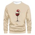 thumbnail image 2 of WXLWZYWL Men's Christmas Sweatshirts Funny Graphic Hoodless Pullover Drawstring Loose Fashion Sweatshirts with Pocket, 2 of 4