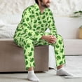 thumbnail image 7 of Kdxio Broccoli Vegetables Men’s Pajama Set Pajamas For Men 2 Piece PJ Set with Men Pajama Pants and Long Sleeve T-Shirt Lounge Set-Small, 7 of 7