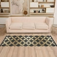 thumbnail image 2 of Yayeee Runner Rug for Bedroom 2'x6' Machine Washable Hallway Non Slip Mat, Black Geometric, 2 of 8