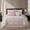 Blush, variant on Nanshing Home Blush 7 Piece Jacquard Geometric Comforter Set, Queen Size, Matching Bed Skirt, Pillows & Shams, All Season Bedding Set
