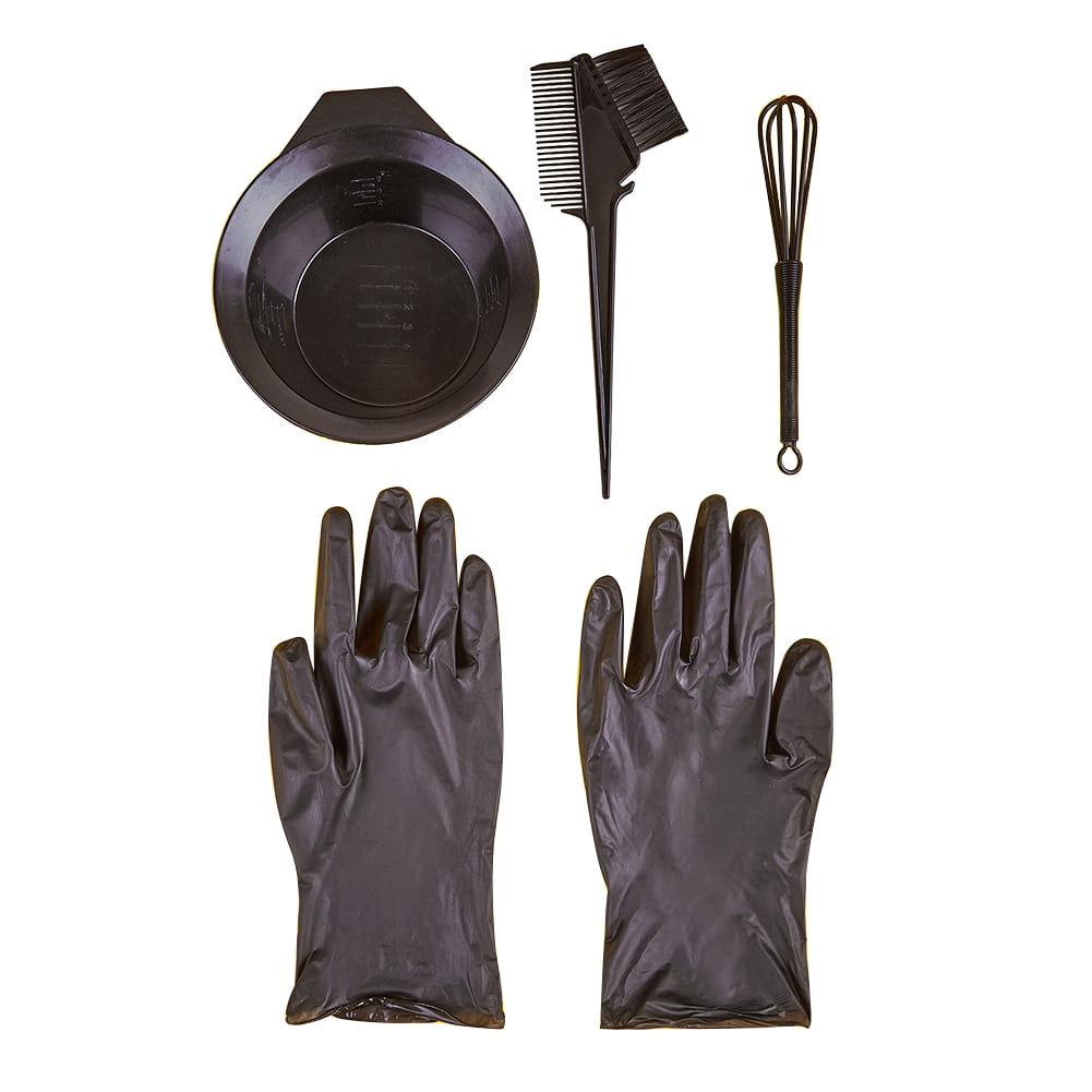 Hair Dye Color Brush Bowl Set with Ear Caps Dye Mixed Hair Tint Dying