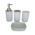 thumbnail image 2 of Juego de 4 accesorios de baño, jabonera para baño, restaurantes y hogar. Blanco, 2 of 9