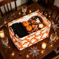 thumbnail image 6 of Lilixerw Halloween Storage Basket Decoration, Rectangular Foldable Organizer with White Ghost Print, for Household Space and Seasonal Scene Arrangement, 14.1x10.2x8.2 inch, 6 of 6