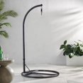 thumbnail image 3 of Support de Chaise Suspendue (Support Seulement), Support de Hamac Robuste pour Intérieur Extérieur-Noir, 3 of 6