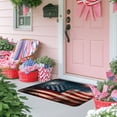 thumbnail image 6 of Zhourta Firework Rug Non-Slip 4th of July Patriotic Floor Mat Red White Blue Sparkle Design for Living Room Porch 23.6x15.7Inch, 6 of 6