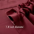 thumbnail image 4 of Christmas Wine Red Window Valance 18 Inches Long - Rod Pocket Thermal Insulated Blackout Curtain Valance for Bedroom Living Room Kitchen Bathroom, One Panel, 52 x 18 Inches Length, 4 of 6