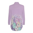 thumbnail image 5 of CEHVOM Chemise Décontractée à Manches Longues pour Femmes, Imprimé Floral Irrégulier, 5 of 5