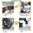 thumbnail image 6 of BODISEINT Dog Car Seat,Back Seat Pet Booster Seat Memory Foam Dog Car Bed Travel Safety Car Seat Washable Dog Bed Car Carrier,Pet Puppy Car Seat for Small to Medium-Sized Dogs (Linen Gray Double Seat), 6 of 7