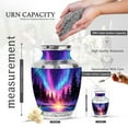 thumbnail image 2 of KARYLIZ Northern Lights Urns&nbsp;For Human Ashes, Cremation Urn for Ashes, Large Decorative Urns for Male and Female, Memorial Gifts for Family, Human Remains Urn, Funeral and Burial Urns, 10 Inch, 2 of 2