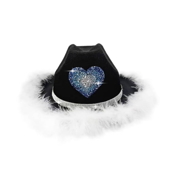 Cowboy Hat for Kids Heart Theme Casual Style Headwear Ideal for Birthdays and Everyday Versatile Seasonal Wear for Home and Party